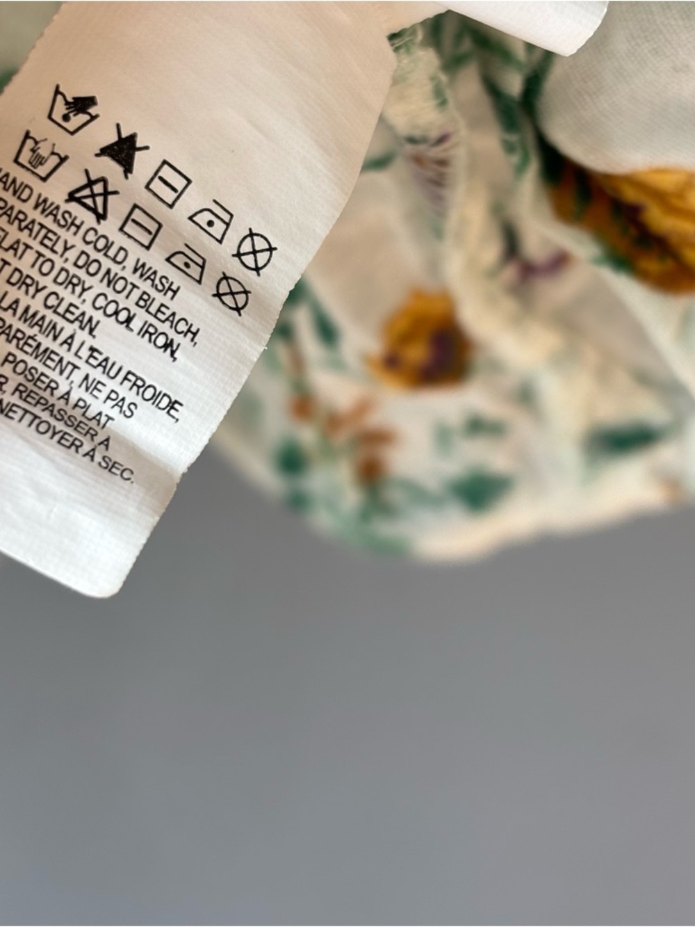 Lucky Brand Floral Button Up Banded Top Womens Medium Relaxed Fit Cotton Boho - Picture 11 of 14